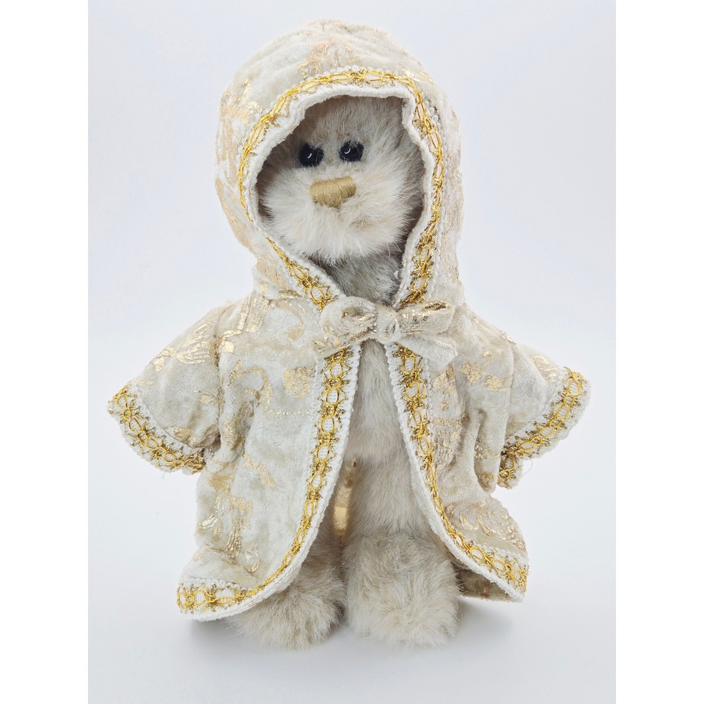 Ty Attic Treasures Gwyndolyn "All That Glitters" Bear Cream Gold Hooded Cloak